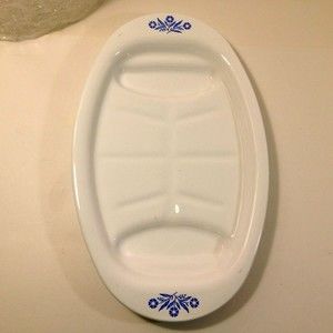 Vintage Corning Ware P-19 Blue Cornflower Serving Platter Made In USA